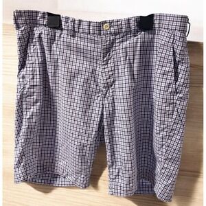 Polo Golf Ralph Lauren Plaid Chino Shorts Men's 38 Blue White Check Preppy 5 Pkt